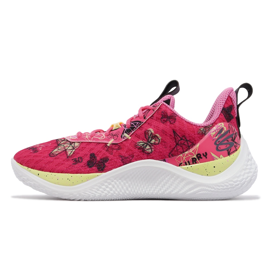 Under Armour UA Curry 10 Girl Dad 籃球鞋 桃紅 蝴蝶獨角獸 男鞋 3026273602