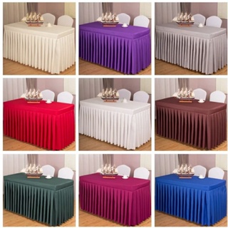 餐桌罩英國 140 x 80 厘米高 75 天鵝絨織物材料可要求尺寸自助餐餐桌罩餐桌派對餐桌
