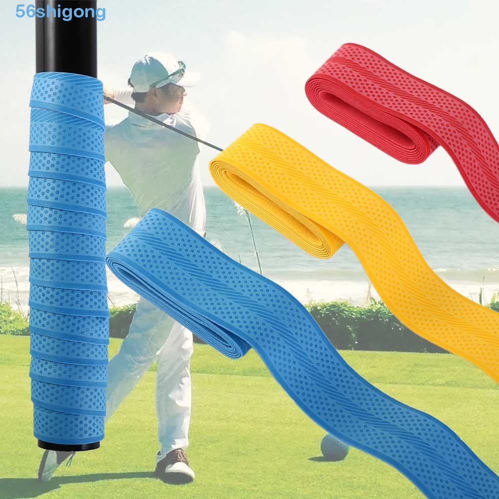 Shigong 高爾夫球桿握把帶抗震高爾夫球桿纏繞帶高爾夫配件皮革裝飾圖案握把高爾夫