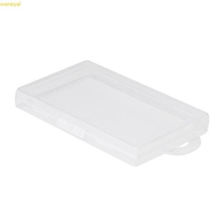 Weroyal 矩形塑料透明透明儲物盒首飾盒用於盒子組織