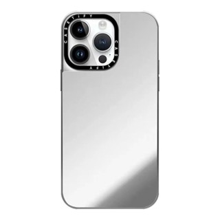 CASETiFY 保護套 正版 適用iPhone16/15/14/13/12 Pro Max手機殼 鏡面磁吸銀框簡約純色
