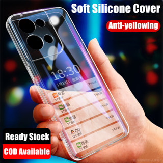 適用於 OPPO Reno8 5G CPH2359 超薄柔軟透明矽膠細孔防刮果凍殼水晶防黃後蓋