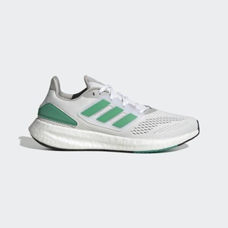 Adidas Pureboost 22 HQ8588 男 慢跑鞋 運動 訓練 路跑 短跑 緩震 透氣 舒適 白 綠