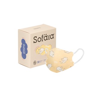 【Sofara舒芙氧】嬰兒立體空氣口罩-搗蛋貓（30入/盒）（0-18個月）