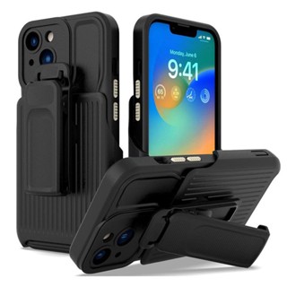 Armor Hybrid 防震手機殼適用於 iPhone 13 12 11 Pro Max 支架支架支架皮帶夾重型保護套