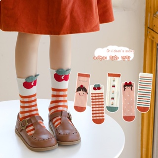 兒童襪子卡通可愛女孩中大童棉襪秋冬中筒襪寶寶襪