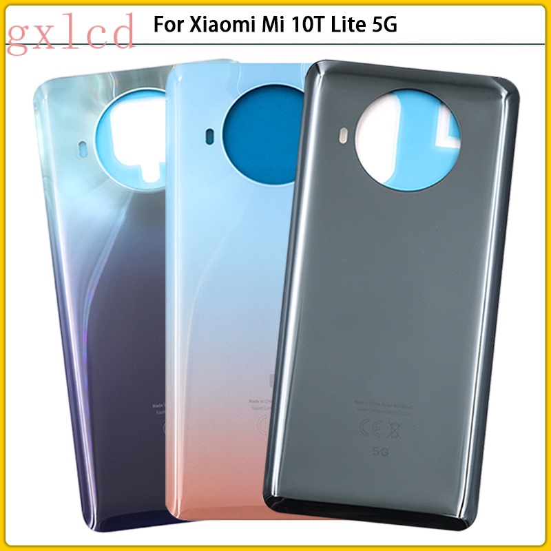 XIAOMI MI 全新適用於小米 Mi 10T lite 5G 電池後蓋 3D 玻璃面板後門 Mi 10T lite