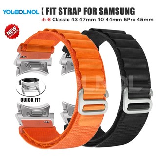 YBN Alpine 環適用於三星 Galaxy watch 6 Classic 47mm 4/5/6 44/40mm