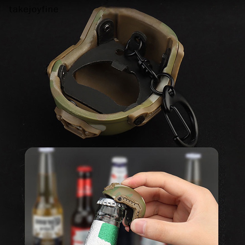 Tfth Tactical FAST 頭盔形狀開瓶器鑰匙扣啤酒帽便攜裝飾品收藏品野營戶外裝備品種