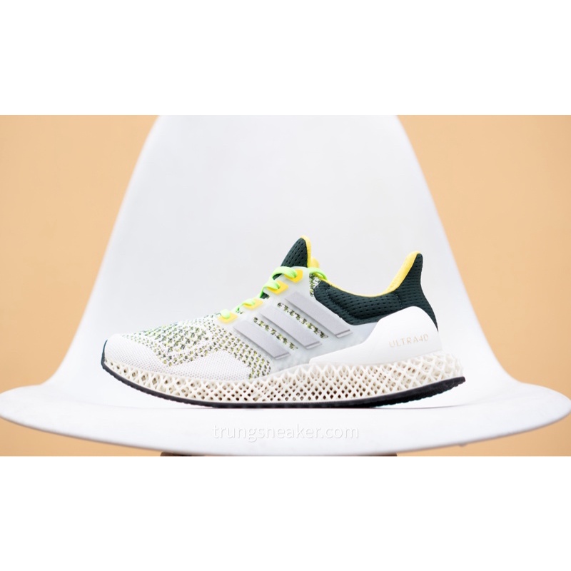 阿迪達斯 Ultra 4D Beam 黃色綠色運動鞋 GZ1336