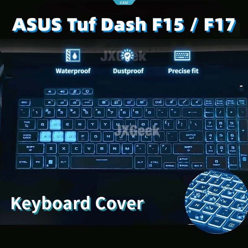華碩 [ZK]ASUS Tuf Dash F17 F15 鍵盤保護套 ASUS A15 遊戲鍵盤保護套 F15 FX51