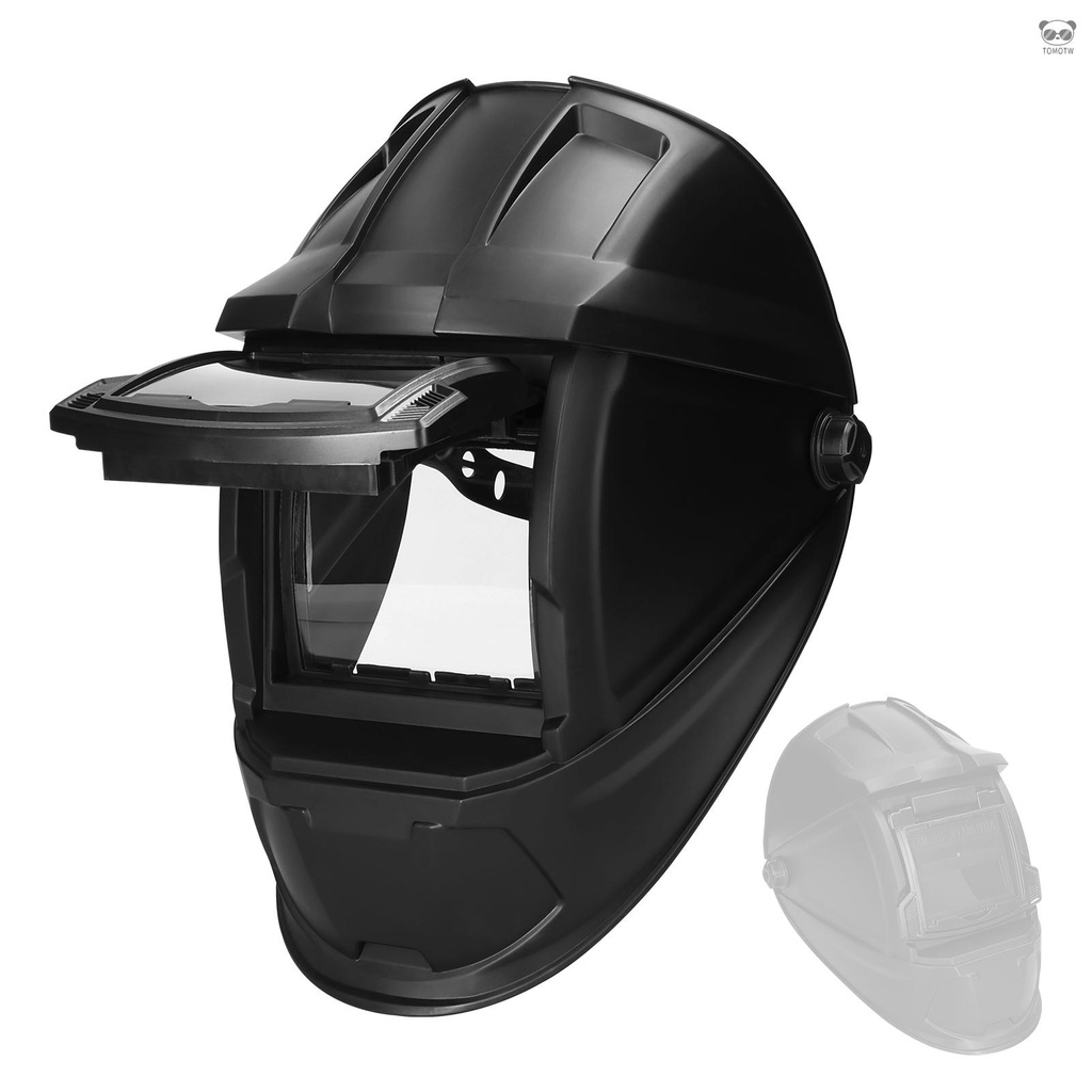 自動變光電焊面罩 頭戴式變光面罩 焊工焊接氬弧焊眼鏡 防護燒焊面罩 出貨不帶電池 LY300