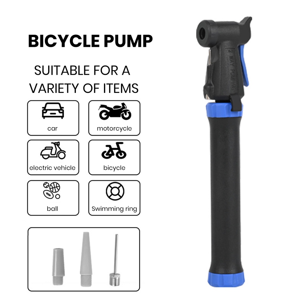 Ay-mini 自行車打氣筒 80PSI 高壓通用緊湊型便攜式廣泛使用的自行車輪胎充氣機手持式打氣筒