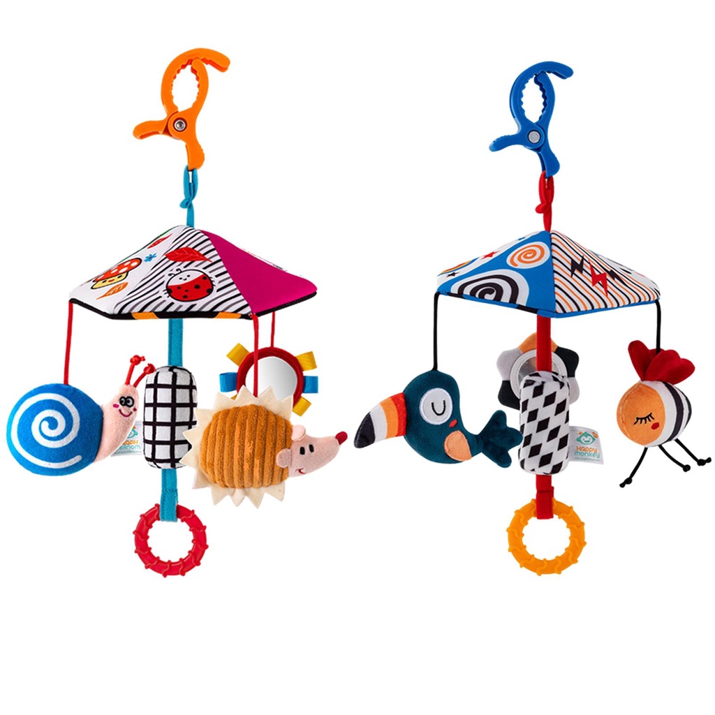 幼兒音樂嬰兒床移動設備,移動嬰兒床玩具,便攜式可重複使用螺旋嬰兒車玩具床鈴音樂玩具掛飾,新生兒和兒童禮物