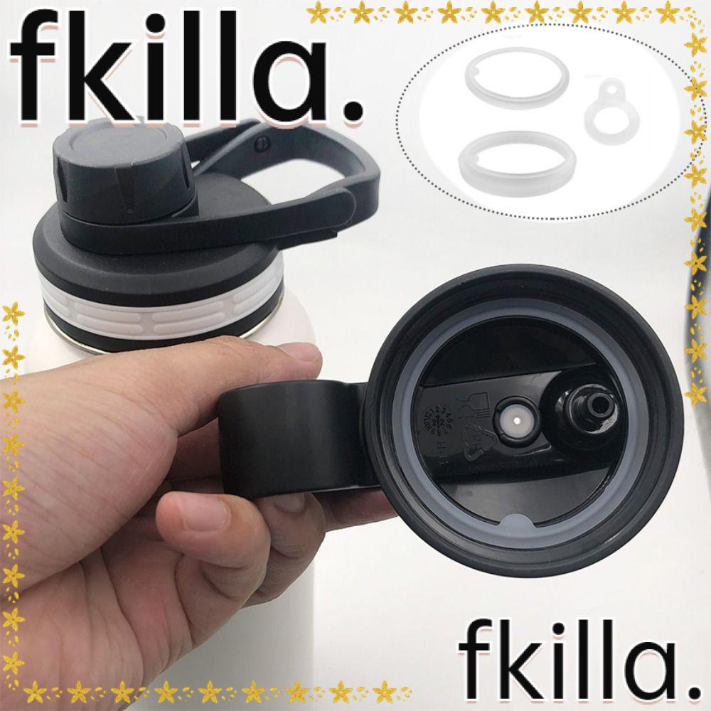 Fkilla1 水瓶墊片更換,水瓶吸管蓋矽膠,Chug 蓋和 Chug 噴嘴更換 O 形圈,用於保溫瓶的透明墊片密封件