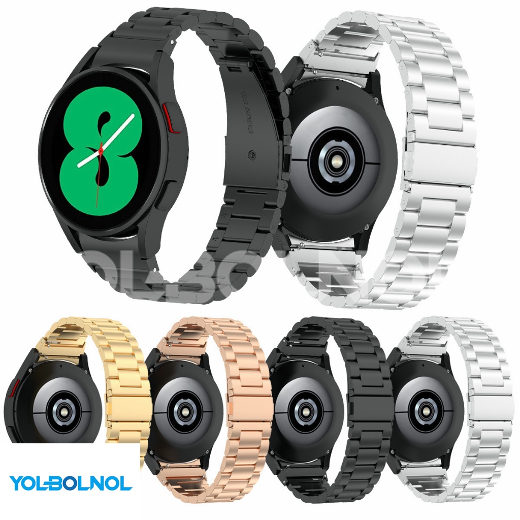 【現貨】三株金屬錶帶 三星Galaxy watch 6 Classic 不鏽鋼錶帶 watch 4 5 Pro 快拆錶帶