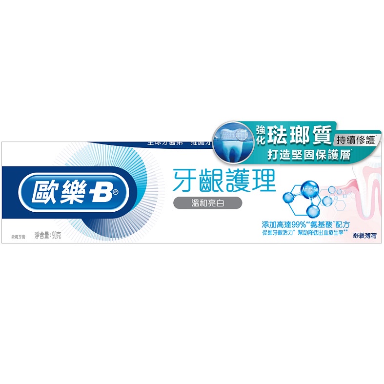 Oral-B 歐樂B專業牙齦護理牙膏-溫和亮白90克