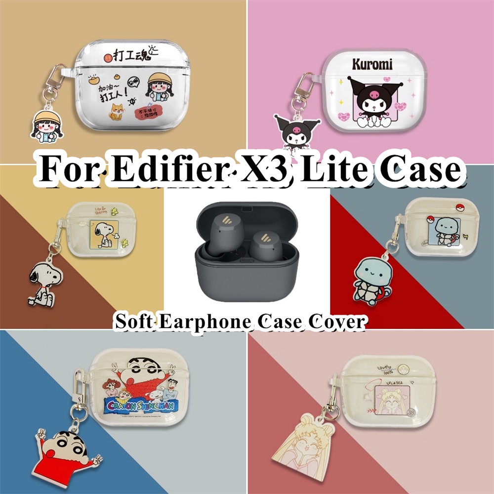 EDIFIER 【有貨】適用於漫步者 X3 Lite Case 動漫卡通圖案軟矽膠耳機套外殼保護套