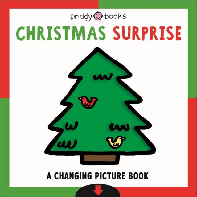 Christmas Surprise: A Changing Picture Book (推拉變色書)(硬頁書)/Roger Priddy【禮筑外文書店】