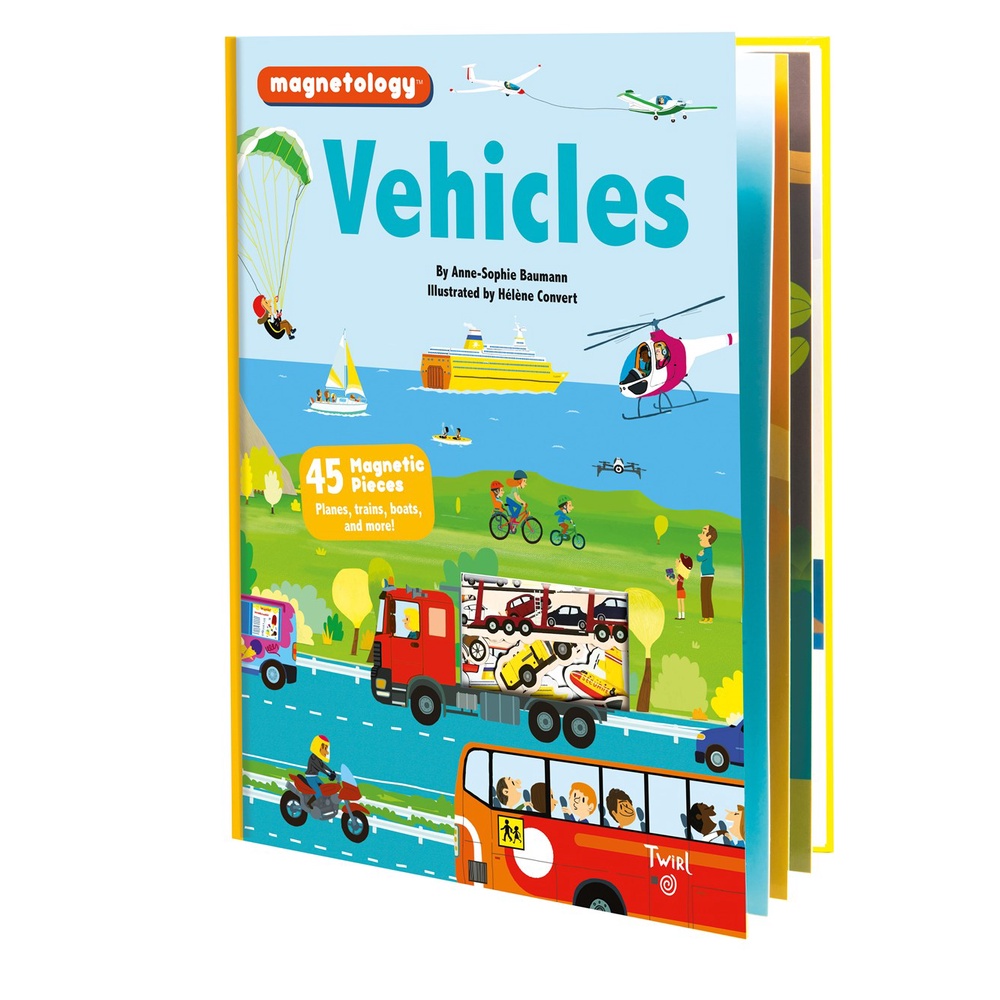 Vehicles (Magnetology)(磁鐵遊戲書)(精裝)/Anne-Sophie Baumann《Twirl》【三民網路書店】