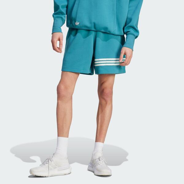 Adidas New C Shorts IM2091 男 短褲 亞洲版 運動 休閒 經典 三葉草 寬鬆 舒適 藍
