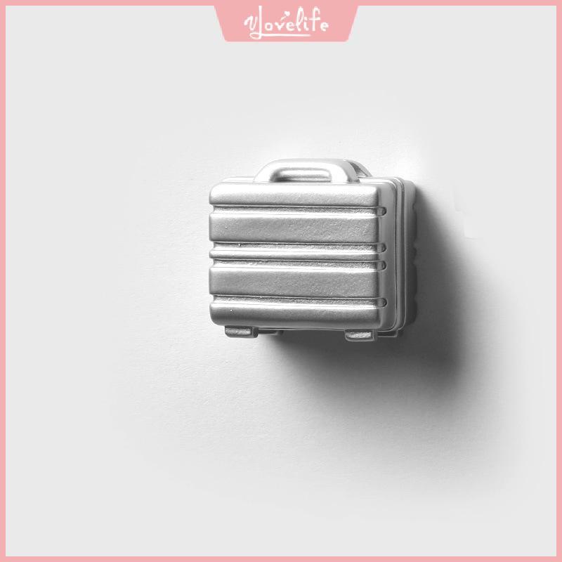 [Vlovelife]台灣出貨 冰箱貼 磁鐵貼 銀色行李箱冰箱貼ins 3D立體樹脂磁鐵磁貼個性創意文創產品小禮品