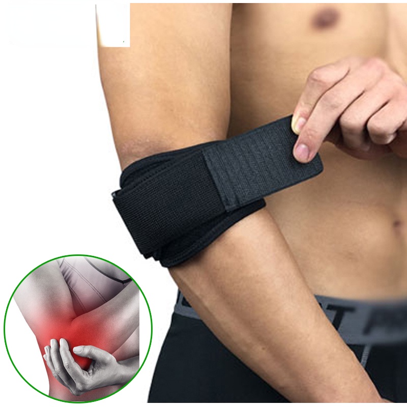 1 件網球肘部支撐肌腱炎 - 帶壓縮墊網球和高爾夫球手肘帶 - 緩解前臂疼痛