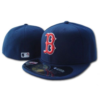 高品質MLB波士頓紅襪緊緊帽男女59五十帽新紀元全圍帽運動刺繡帽子帽子