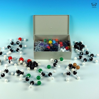 444pcs分子模型 適用於學校/ 實驗室 可拆卸/ 易組裝196個原子+244個鏈接鍵+3軌道+1個開鍵工具）