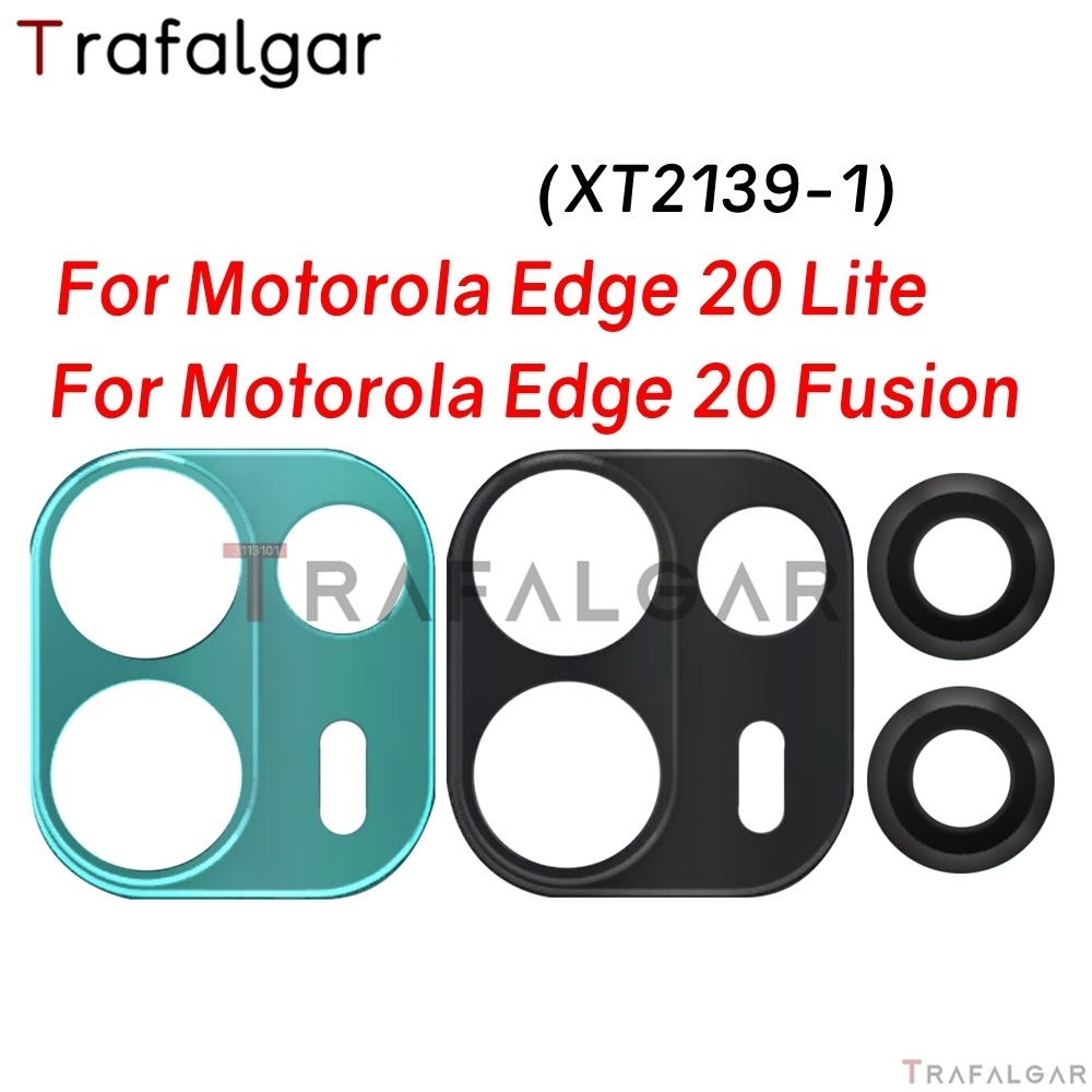 MOTOROLA 後置攝像頭玻璃鏡頭適用於摩托羅拉 Edge 20 Lite Funsion XT2139-1 攝像頭蓋