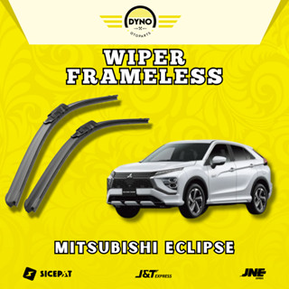 MITSUBISHI 1套三菱Eclipse汽車雨刮器無框軟模型無鐵架