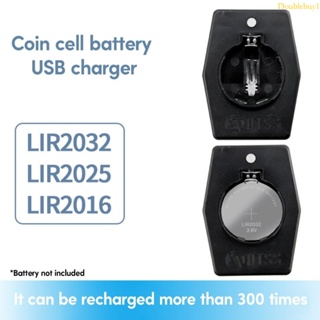 Dou 通用 USB 鈕扣電池充電器,帶 TypeC 充電線,適用於 LIR2032 2025