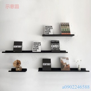 附發票~ 北歐牆上鐵藝置物架 一字隔板壁掛書架 客廳創意裝飾架 牆面展示架子