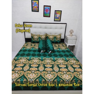 最新的 Pekalongan Solo Batik Motif 床單與柔軟材料一套帶枕套和枕墊