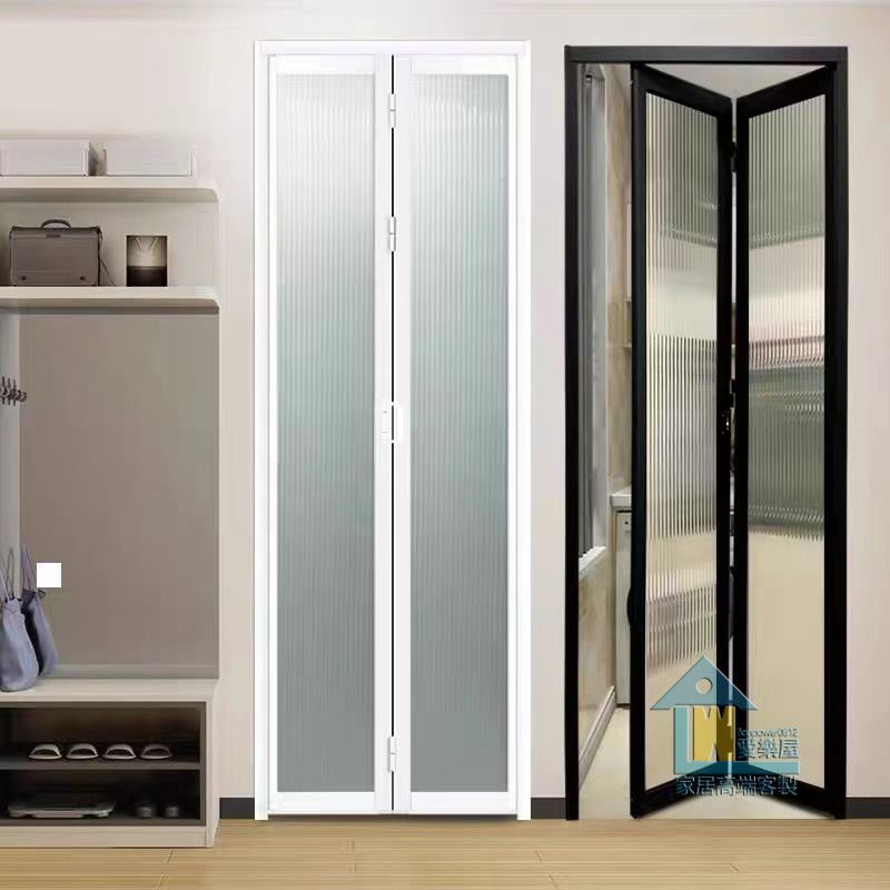 ⚠️新品免運⚠️小極窄衛生間門 廚房門 鋼化玻璃門 簡約網紅衛生間門 衛生間折疊門