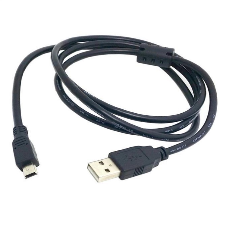 5米 USB2.0轉miniUSB 5pin充電線，T型口MP3 MP4充電線V3充電線