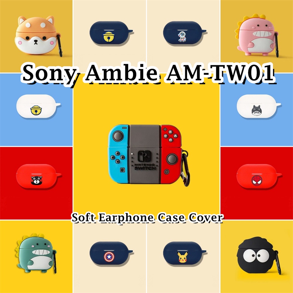 現貨! 適用於索尼 Ambie AM-TW01 Case 創意卡通系列軟矽膠耳機套外殼保護套