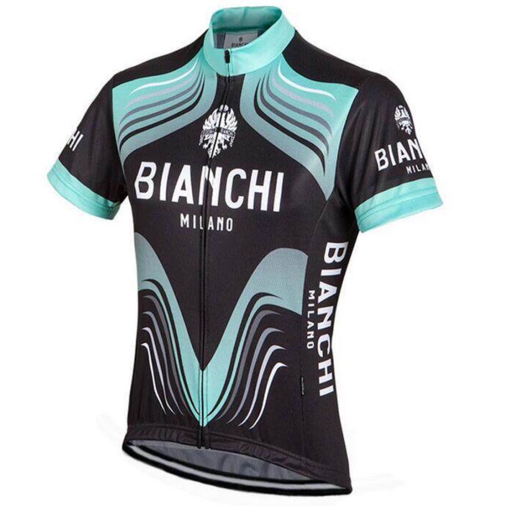 Bianchi 黑色公路自行車騎行服套件 MTB 公路自行車騎行服裝