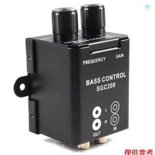 Crtw 通用汽車擴大機揚聲器低音控制器 RCA 音訊音量調節器控制旋鈕增益/頻率調節