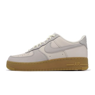 Nike 休閒鞋 Air Force 1 07 Low 灰 棕 麂皮 膠底 男鞋 AF1【ACS】 FD3365-001