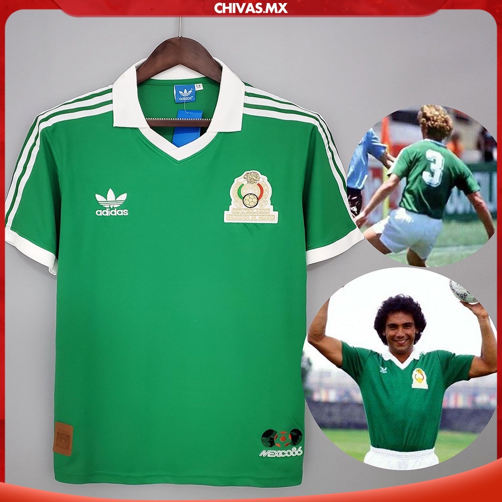 1986 年復古墨西哥球衣墨西哥本地足球球衣個性化姓名號碼復古球衣