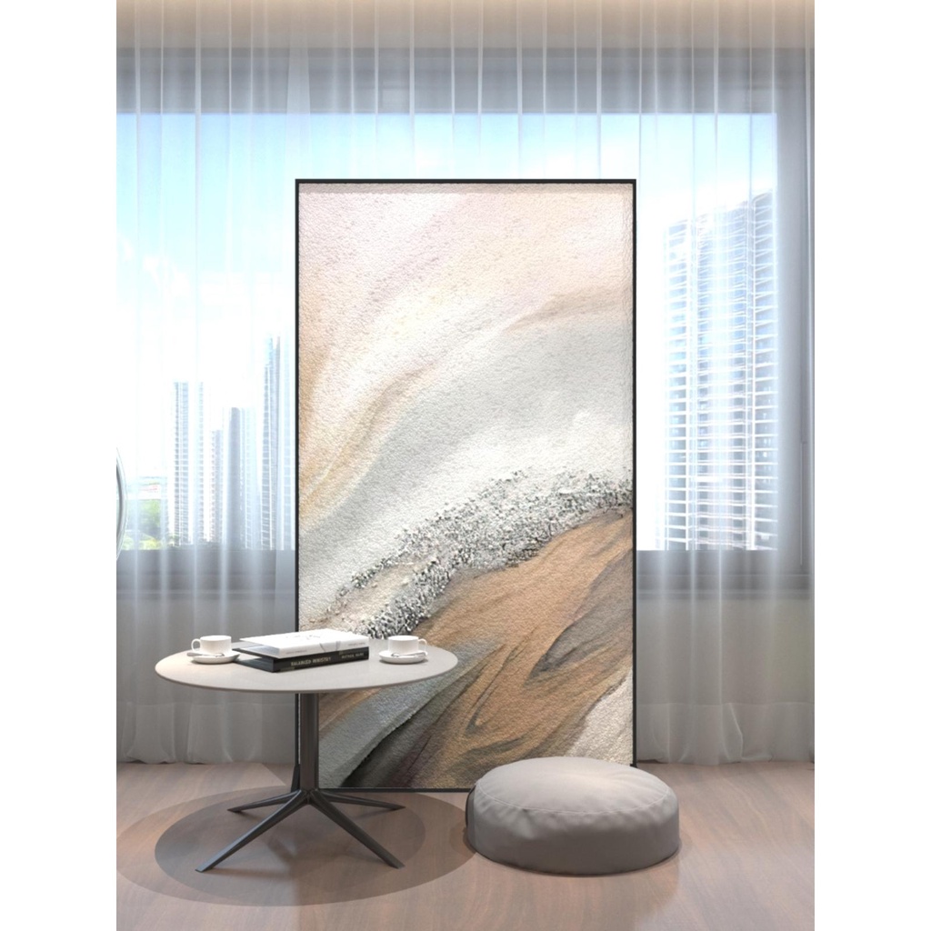 砂岩現代簡約客廳屏風隔斷入戶玄關抽象藝術遮擋不透可移動座屏 屏風 居傢裝飾 風水屏風