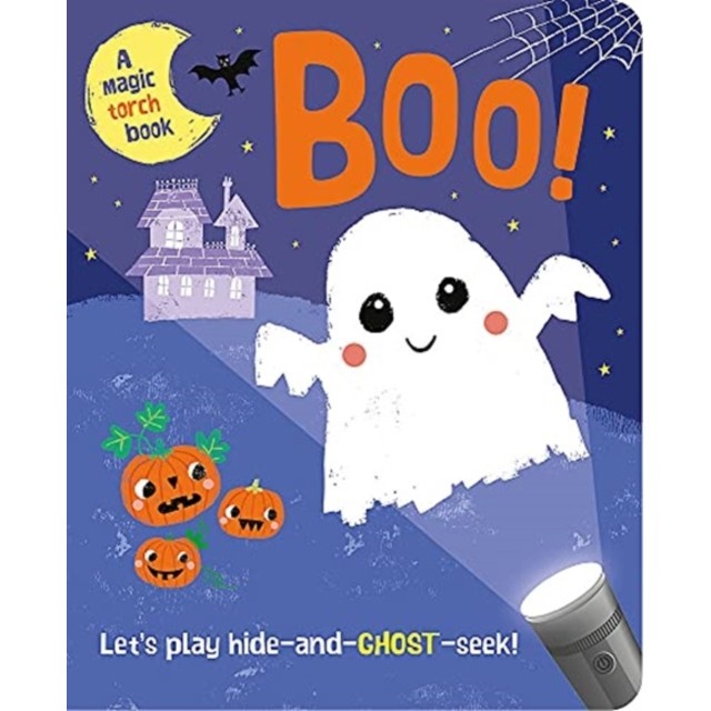 Hide-And-Go-Seek Magic Torch Books: Boo!(硬頁書)/Bobbie Brooks【禮筑外文書店】