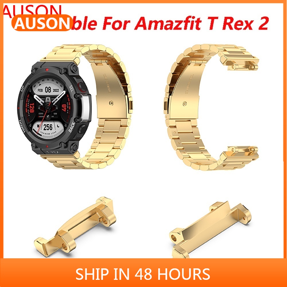 Amazfit T-rex 2 T-rex Pro 22 毫米智能手錶錶帶適配器不銹鋼錶帶連接適配器更換