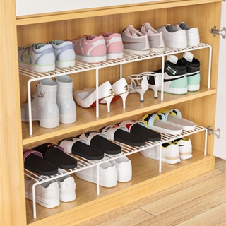 ☂鞋托架☂現貨 鞋架 省空間 鞋子 收納神器 隔層架鞋櫃櫥櫃內置隔板可伸縮分層置物架