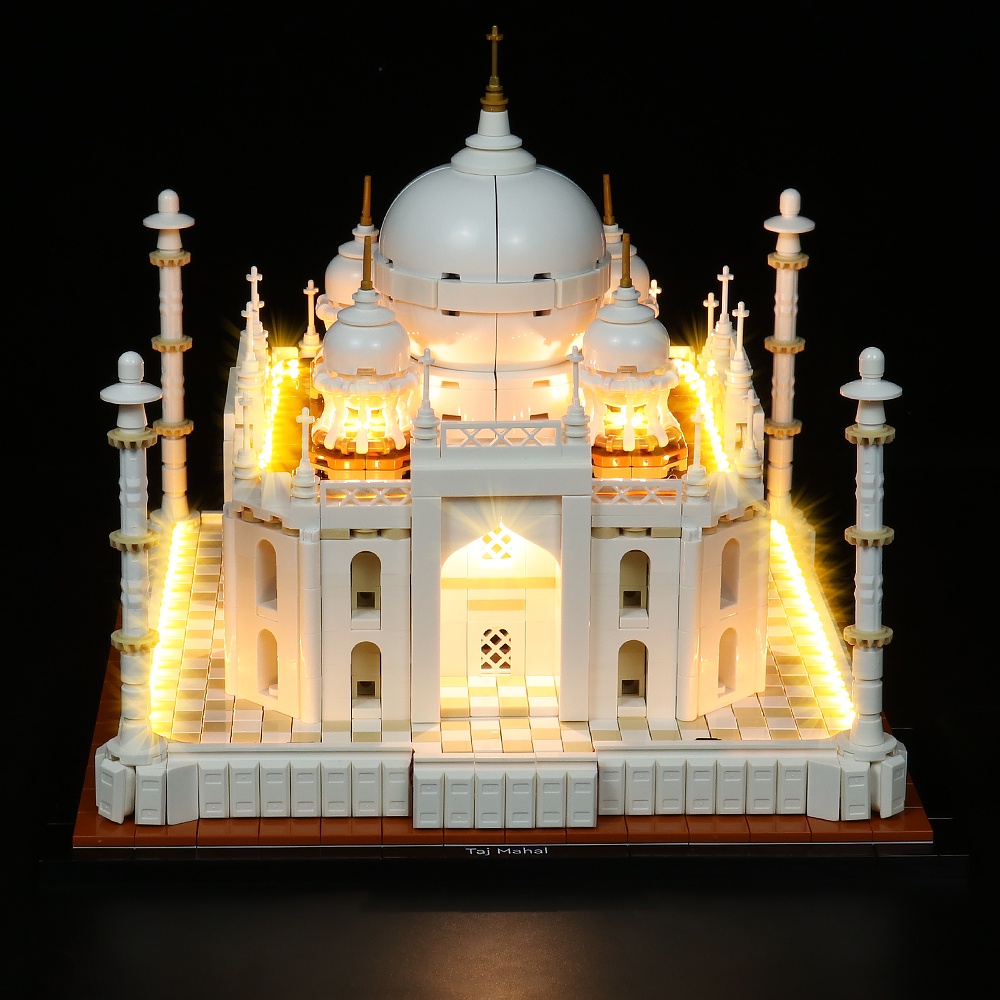 【高檔燈飾】適用樂高21056泰姬陵建築系列印度套裝積木模型燈具發光