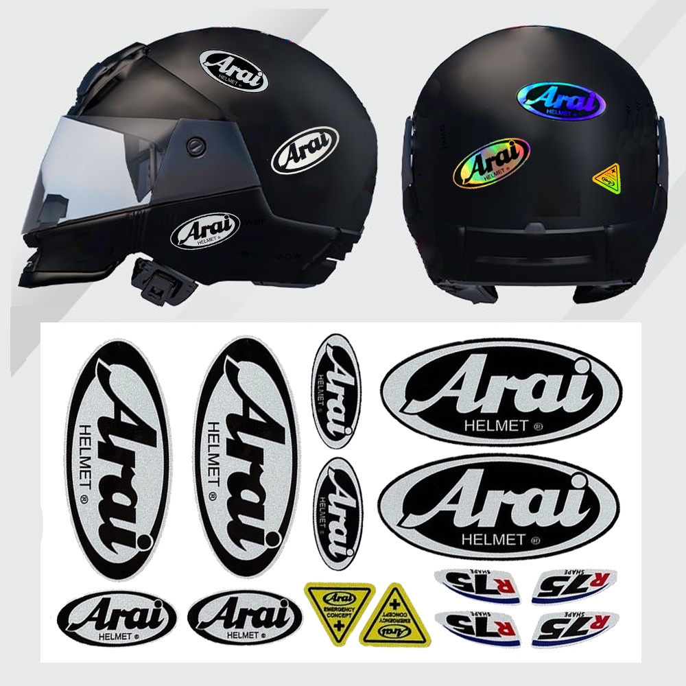 Arai標誌反光防水機車貼紙裝飾改裝車體安全帽頭盔適用於yamaha山葉雅馬哈force nmax xmax smax