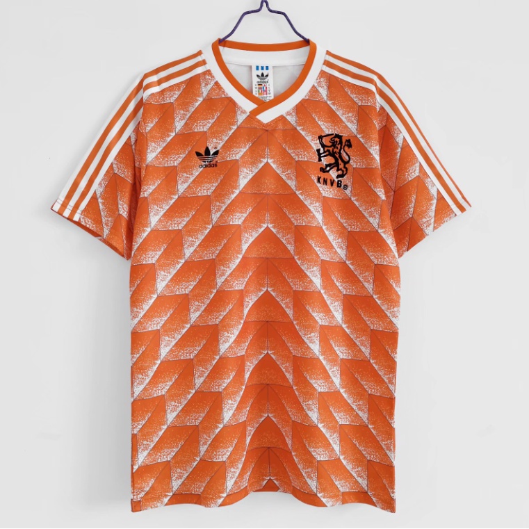[S-XXL] 88 荷蘭主場高品質復古足球休閒球衣