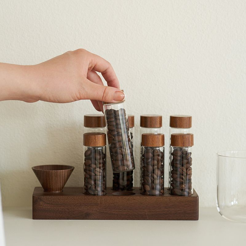 【Tutu】咖啡豆保存罐試管玻璃瓶分裝瓶小瓶子空瓶密封罐咖啡粉收納儲存罐