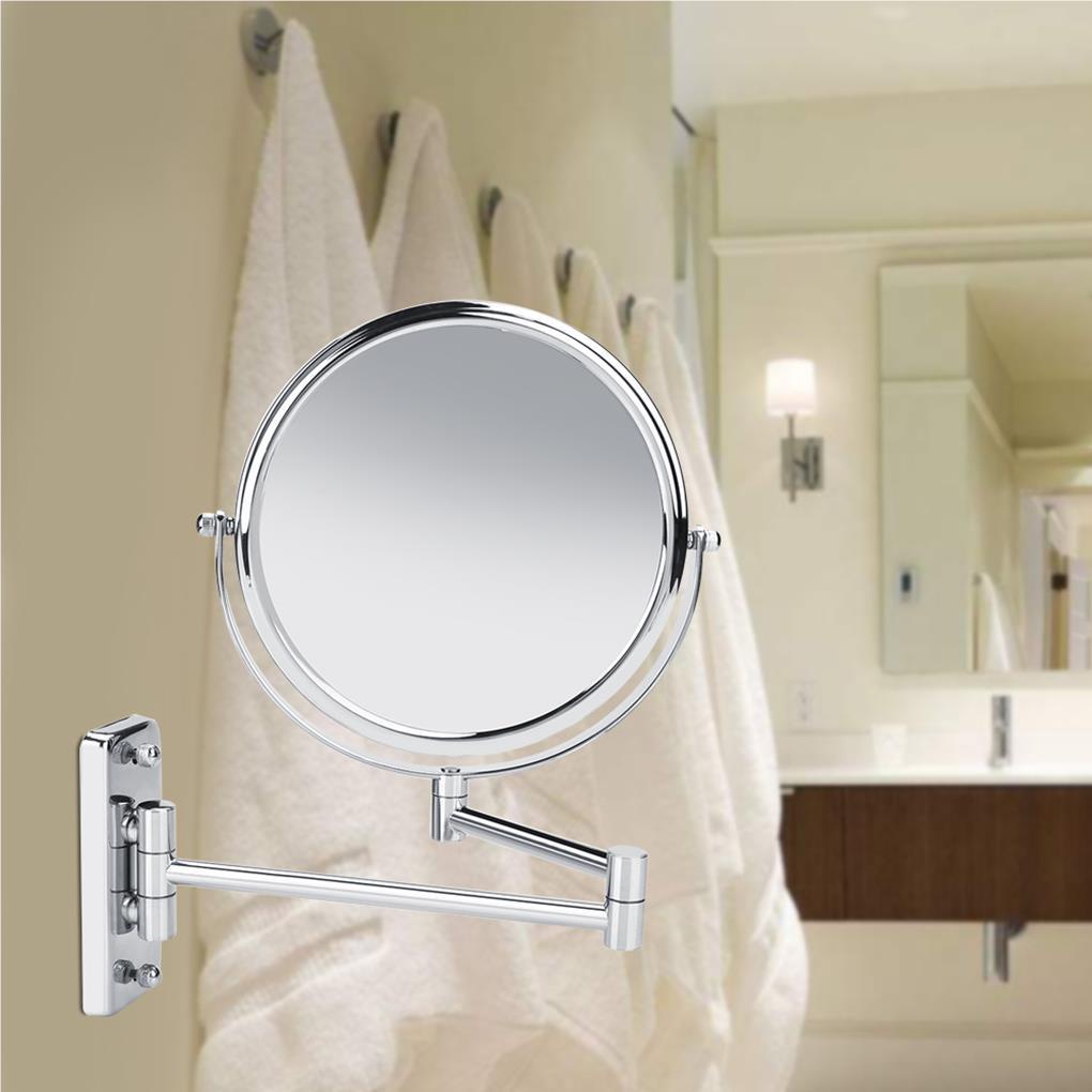 浴室化妝鏡耐用性與不銹鋼鏡子相聚功能易於安裝 No.1